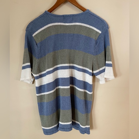 Jessica Vintage Striped T Shirt Sweater Size Large - Picture 3 of 7